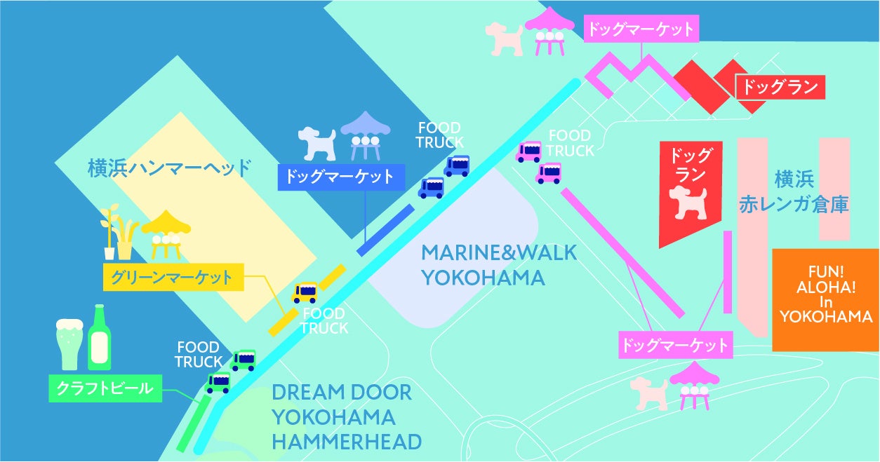 【４施設合同開催】横浜みなとみらい臨海部をお散歩しながら満喫するマーケット『BAY WALK MARKET 2024』