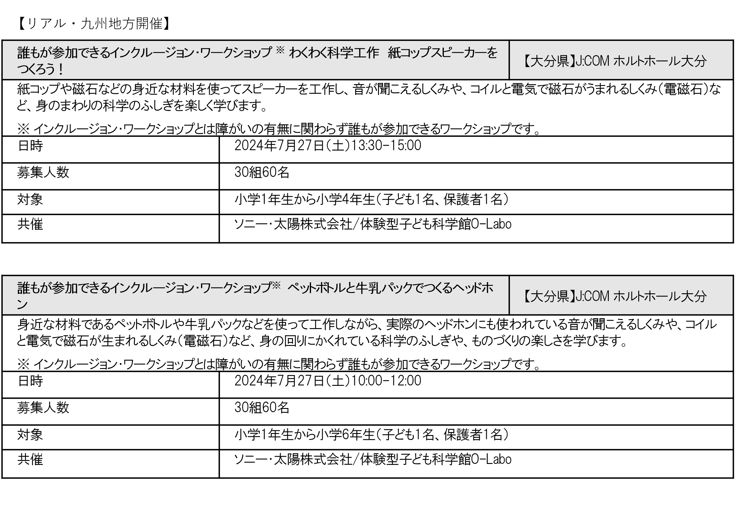 子どもたちの好奇心とクリエイティビティを刺激するソニーの教育イベント「CurioStep サマーチャレンジ2024」...