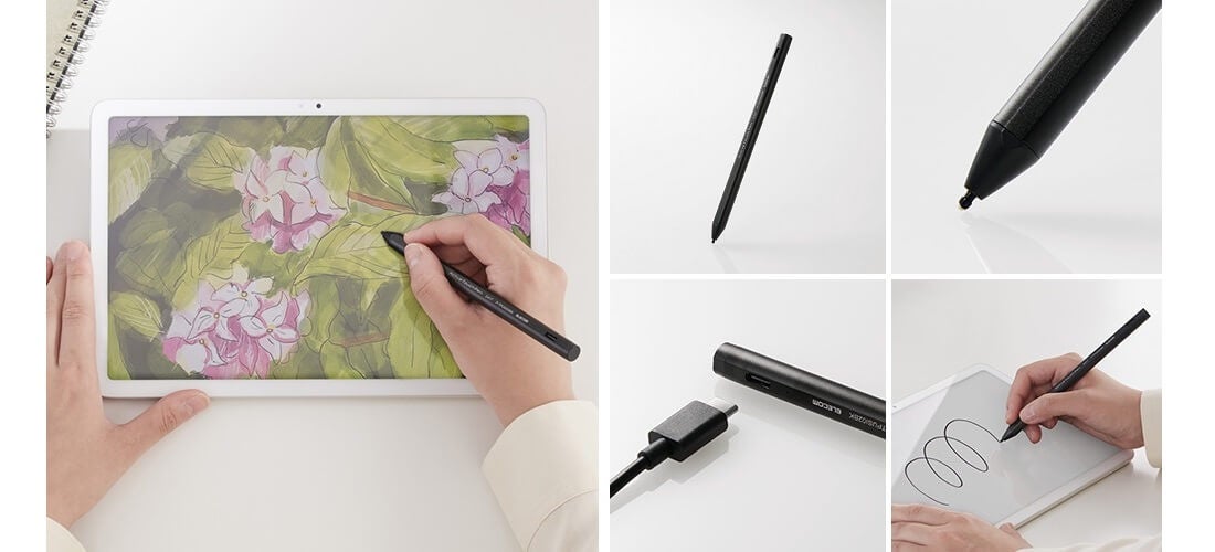 ペンで紙に文字や絵を描く感覚で操作できる！約1.3mmの極細ペン先に4,096段階の筆圧検知機能搭載の、USI規格...