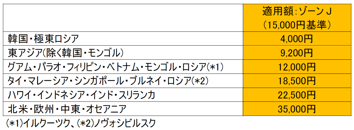 国際線「燃油特別付加運賃」を同額で継続（2024年8月～9月発券分）