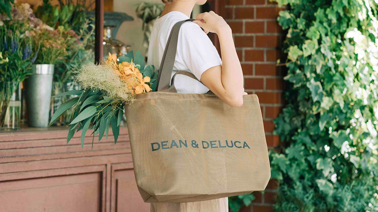 【DEAN & DELUCA】メッシュトートバッグ ゴールド　2024年夏限定発売