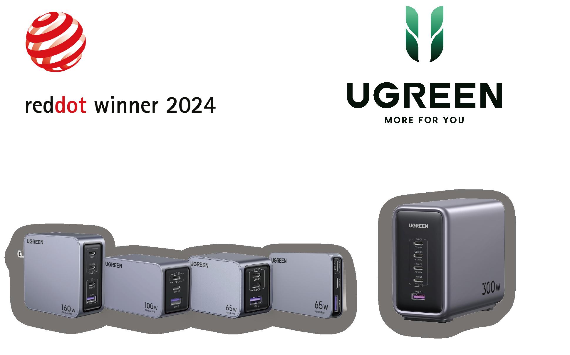 UGREEN Nexode急速充電器 | Red Dot Design Award 2024 受賞