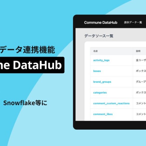 コミューン、コミュニティデータ連携機能「Commune DataHub」の提供を開始