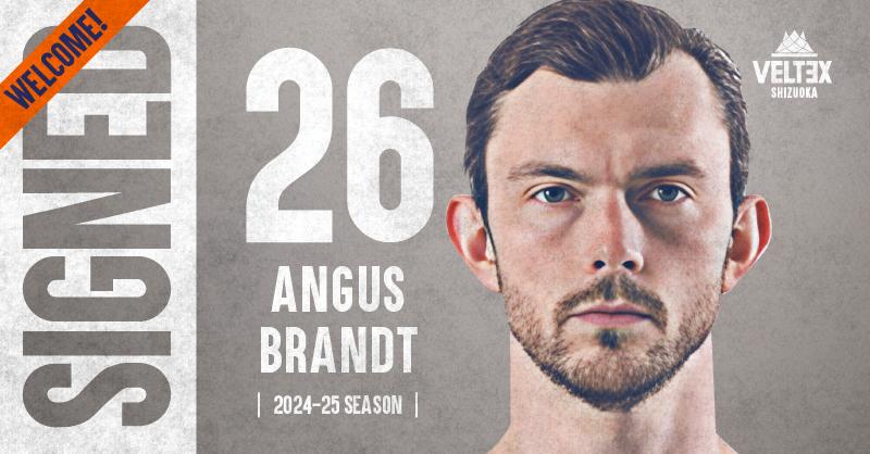 アンガス・ブラント選手 2024-25シーズン契約合意（新規）のお知らせ