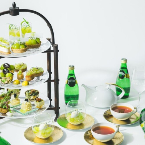 「Perrier」×シャインマスカットで爽やかな夏のアフタヌーンティー“Shine Muscat Afternoon Tea with Perrier...