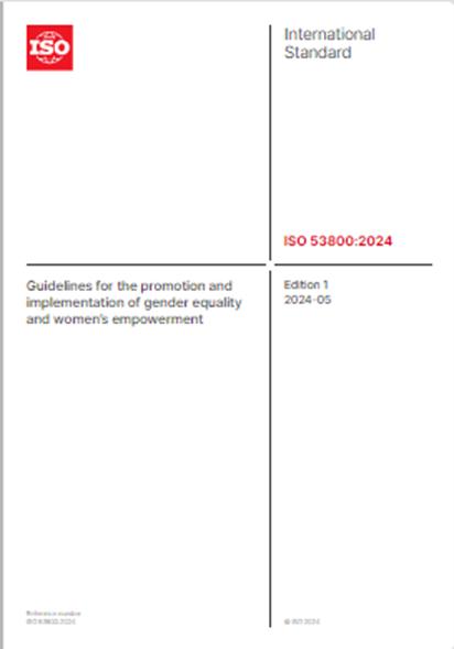 組織のジェンダー平等と女性のエンパワーメントを推進・実施するガイドラインISO 53800発行