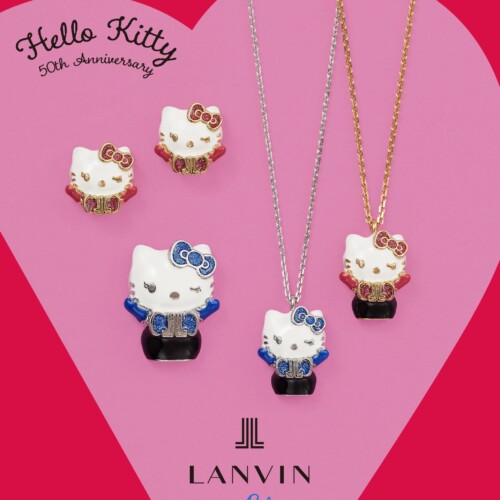 【LANVIN en Bleu】HELLO KITTY50周年を記念したコラボレーションアクセサリー