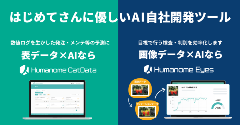 ノーコードAI開発ツール「Humanome CatData / Eyes」がIT導入補助金2024の対象ツールに認定