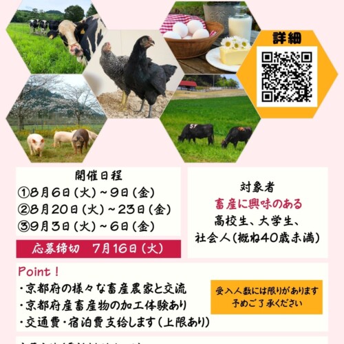 参加者募集！京都の畜産を体験しよう