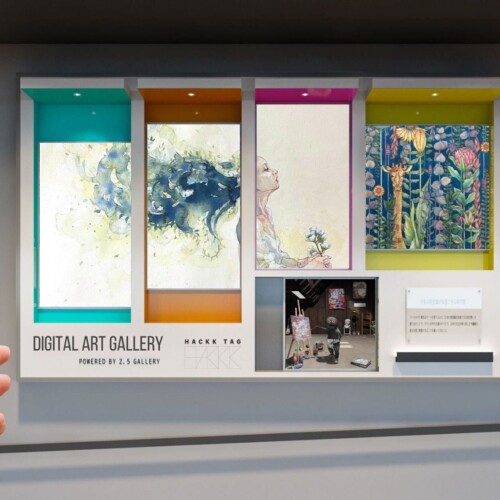 「壁面を美術館に変える」配信型のデジタルギャラリーを全国に展開