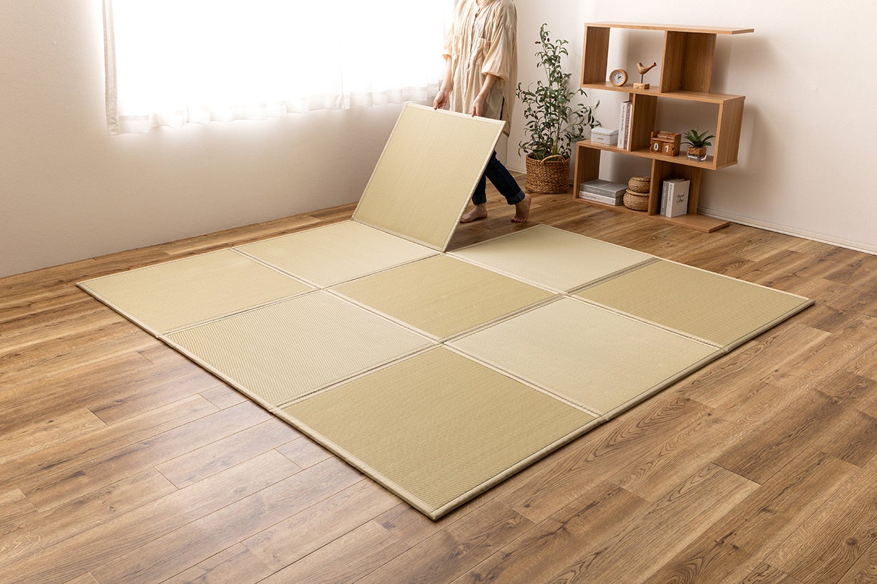 【ストレスフリーな畳スペースを実現】折りたたみ式の置き畳に、水拭きOKな第2弾が登場。