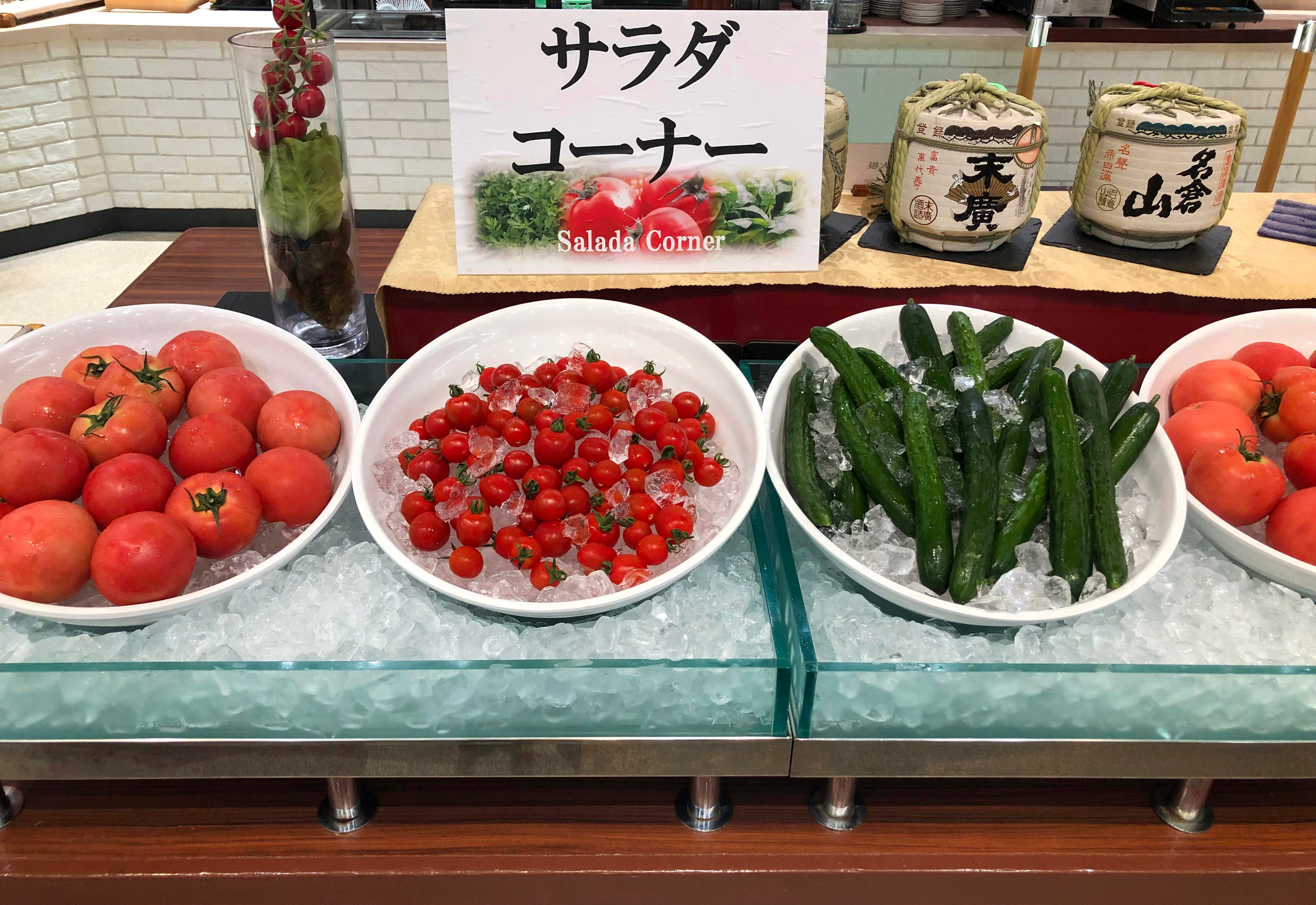 会津産「まるごと新鮮野菜」の提供