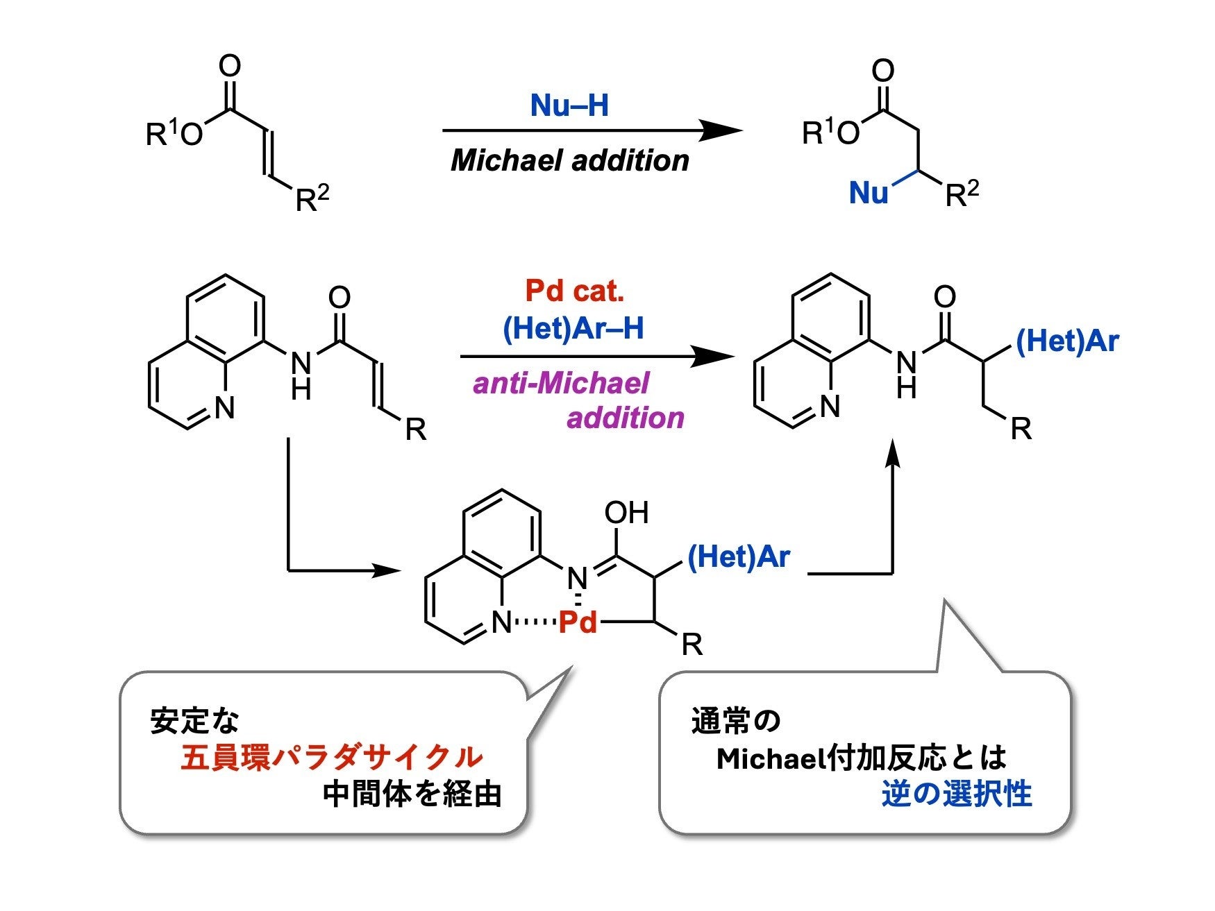 α-置換カルボニル化合物を一段階かつ高収率で合成できるanti-Michael型付加反応を実現 ～パラジウム触媒によ...