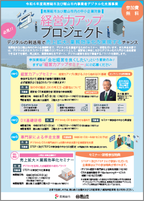 株式会社フォーバル 千葉県の『南房総市及び館山市内事業者デジタル化支援事業業務委託』を受託 ８月５日（月...