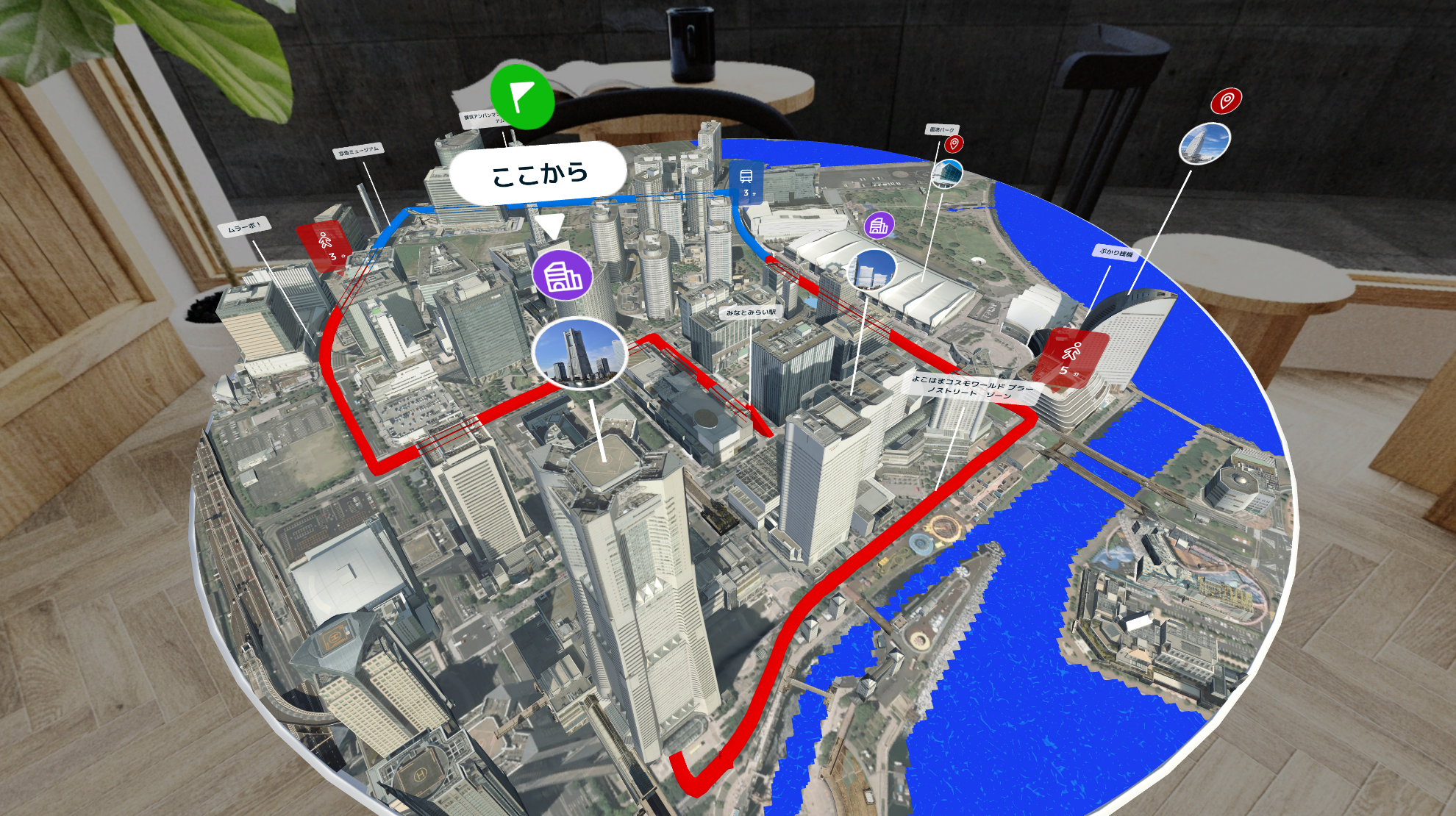 都市の魅力を最大限に演出。3Dジオラマで近未来的な感覚で都市を散策できるアプリ『Diorama Vision ‐都市ガイ...