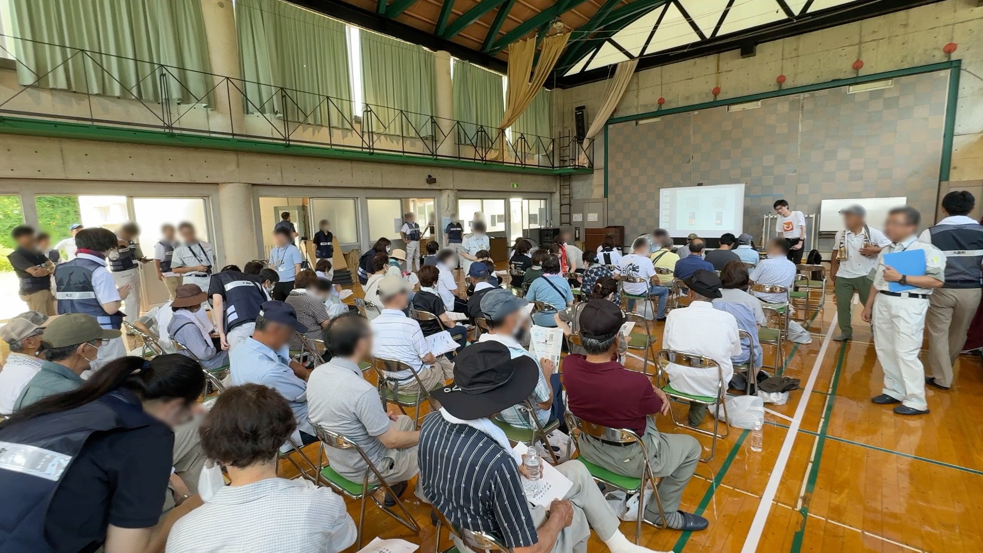 宮城県丸森町の総合防災訓練で「ポケットサイン防災」を体験