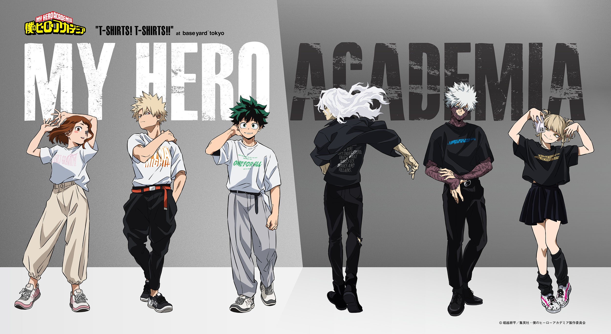 アニメ『僕のヒーローアカデミア』SPECIAL POPUP「MY HERO ACADEMIA“T-shirts! T-shirts!!”」ベースヤードト...