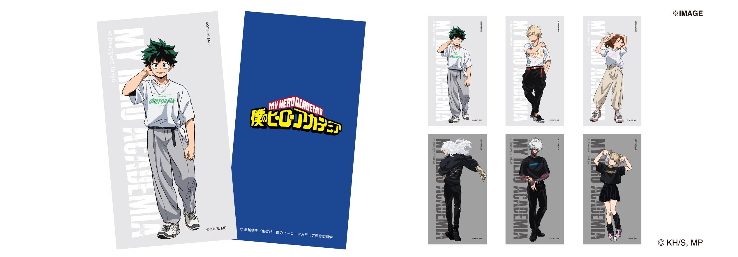 アニメ『僕のヒーローアカデミア』SPECIAL POPUP「MY HERO ACADEMIA“T-shirts! T-shirts!!”」ベースヤードト...