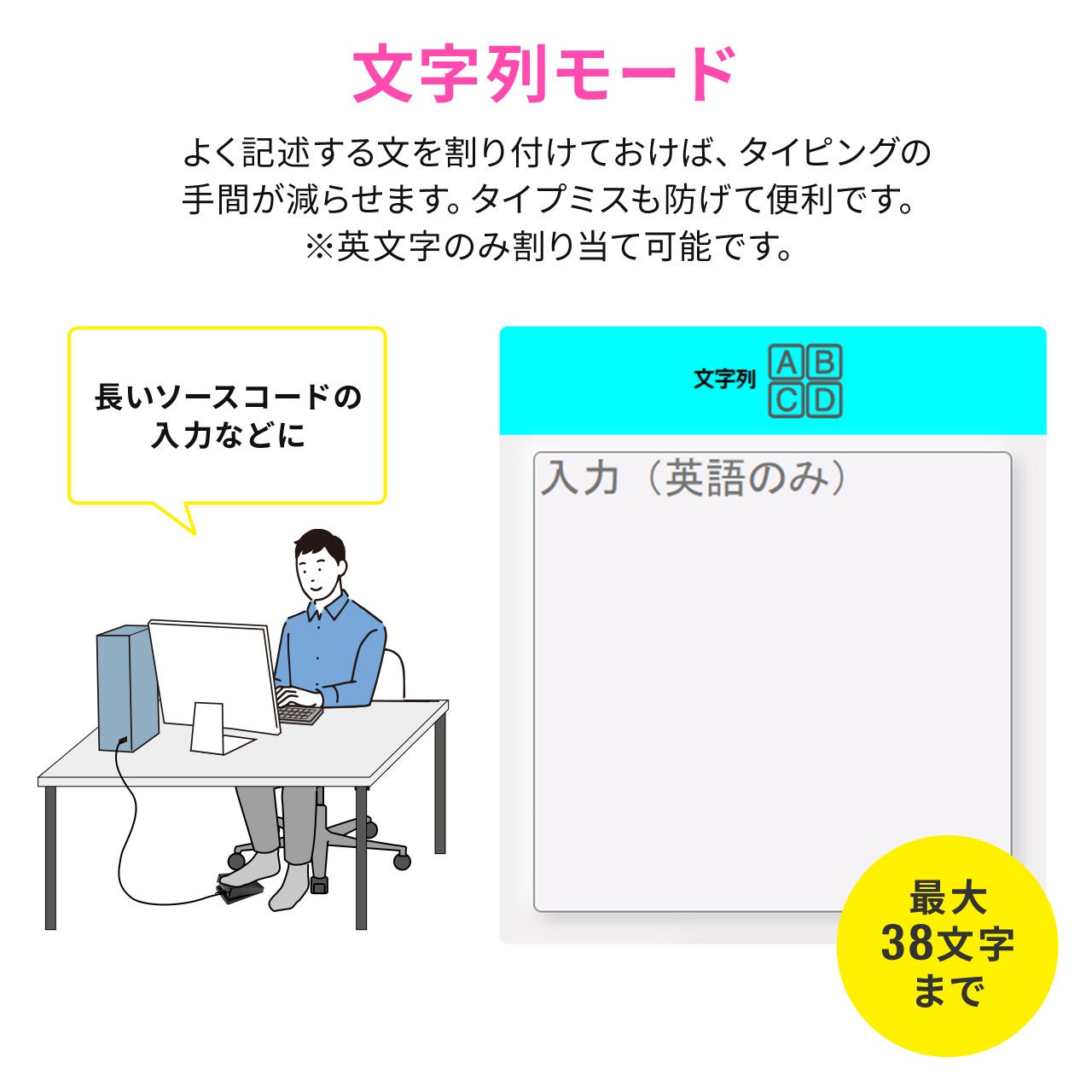 足でパソコンを操作！好きな操作を割り当てできるUSBフットペダル（1ペダルタイプ）を発売