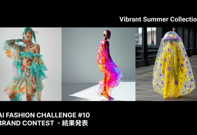 【結果発表】鮮やかで活力に満ちた夏がやってくる！AIと人間が創るコンテスト「AIファッションチャレンジ #10」