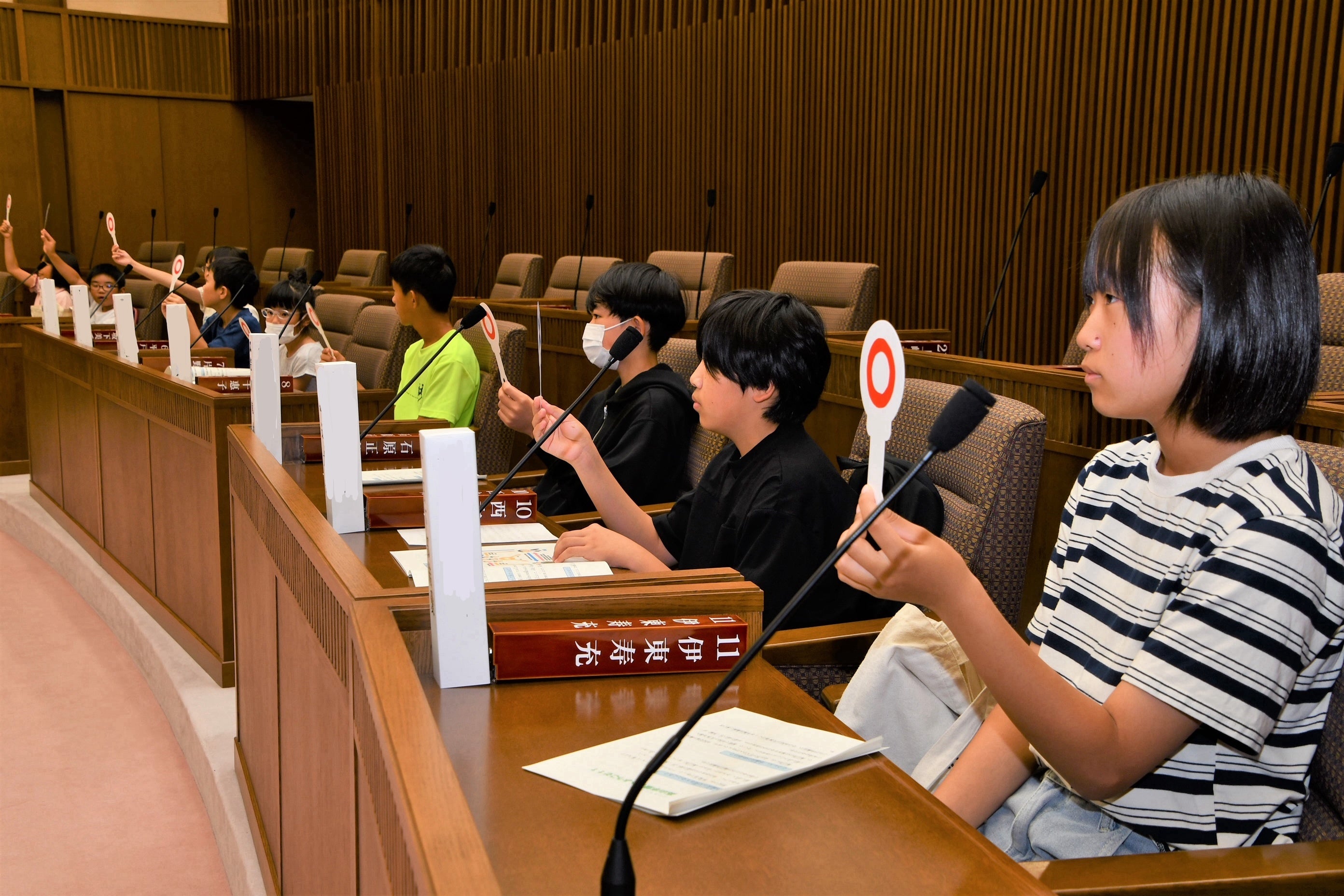 高山市議会でのお仕事体験の様子