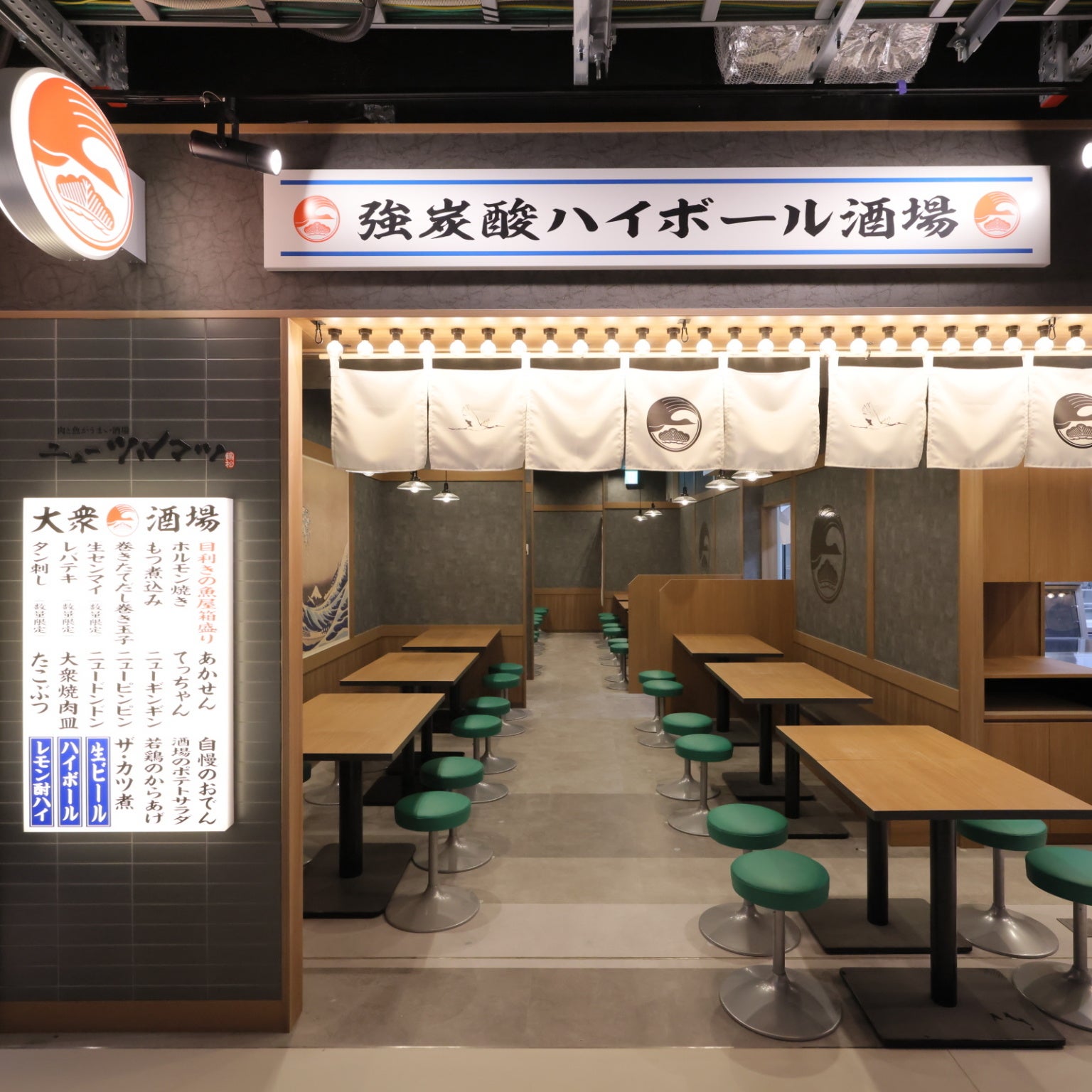 【KITTE大阪に7月31日にオープン】大阪6店舗目となる『肉と魚がうまい酒場 ニューツルマツ KITTE大阪店』。リ...