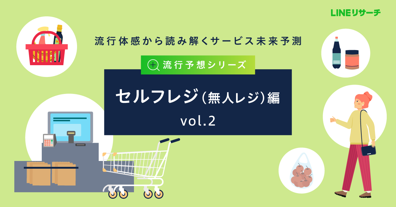 【LINEリサーチ】セルフレジの現在利用率は、全体で91%。前回調査から12ポイント増加という結果に