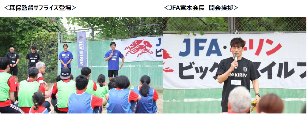 JFA×キリン共催～走らないサッカーで被災地に笑顔や“つながるよろこび”を～「JFA・キリン ビッグスマイルフィ...