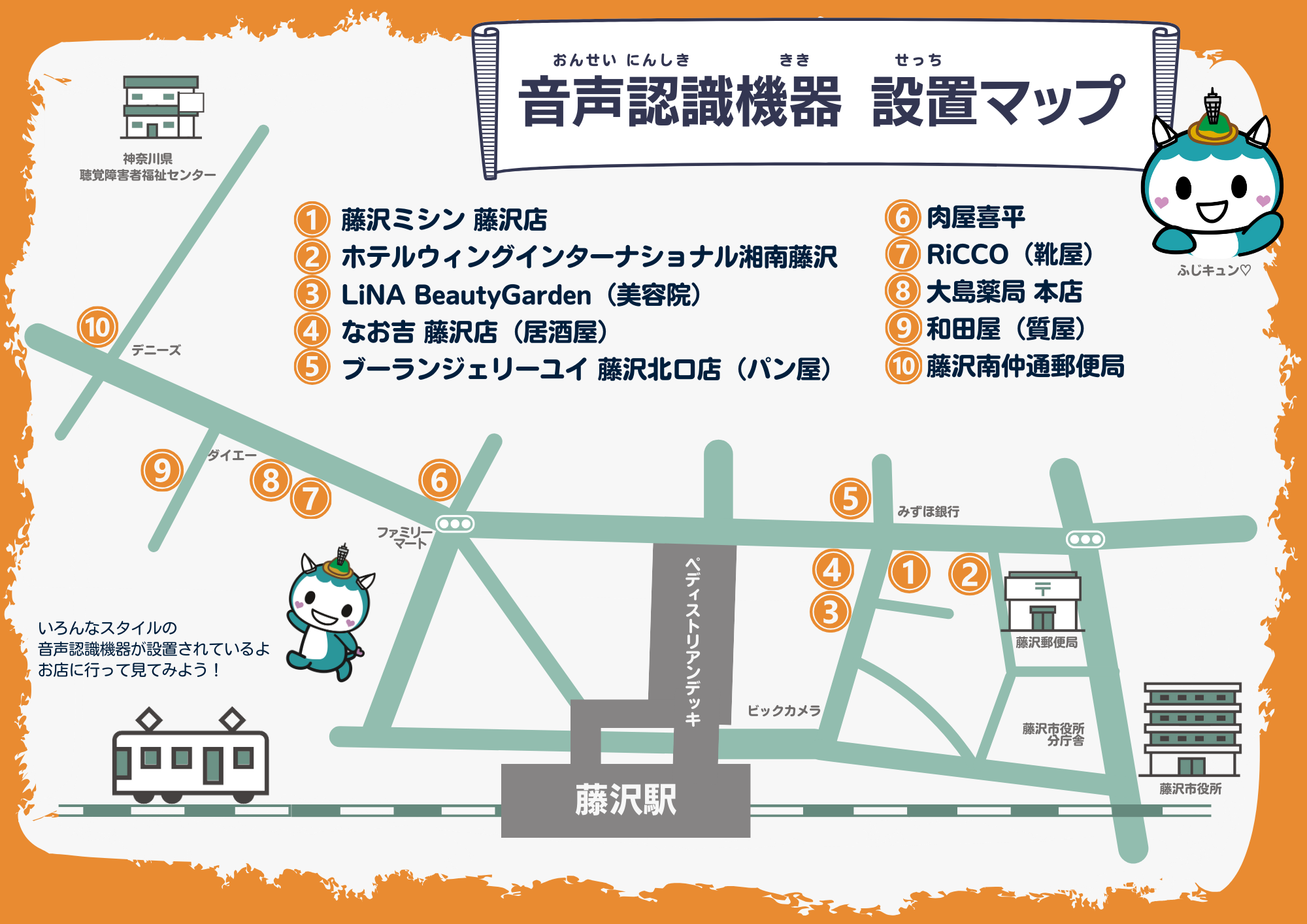 藤沢駅北口商店街で聴覚障害の住みやすい環境を提供。音声認識機器の商店街広域実証実験を実施します。