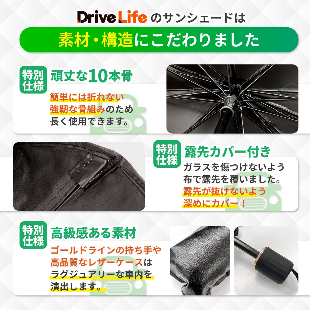 【シズカウィル】新シリーズ「DriveLife ドライブライフ」から新発売！第五弾は 車載用 サンシェード！!