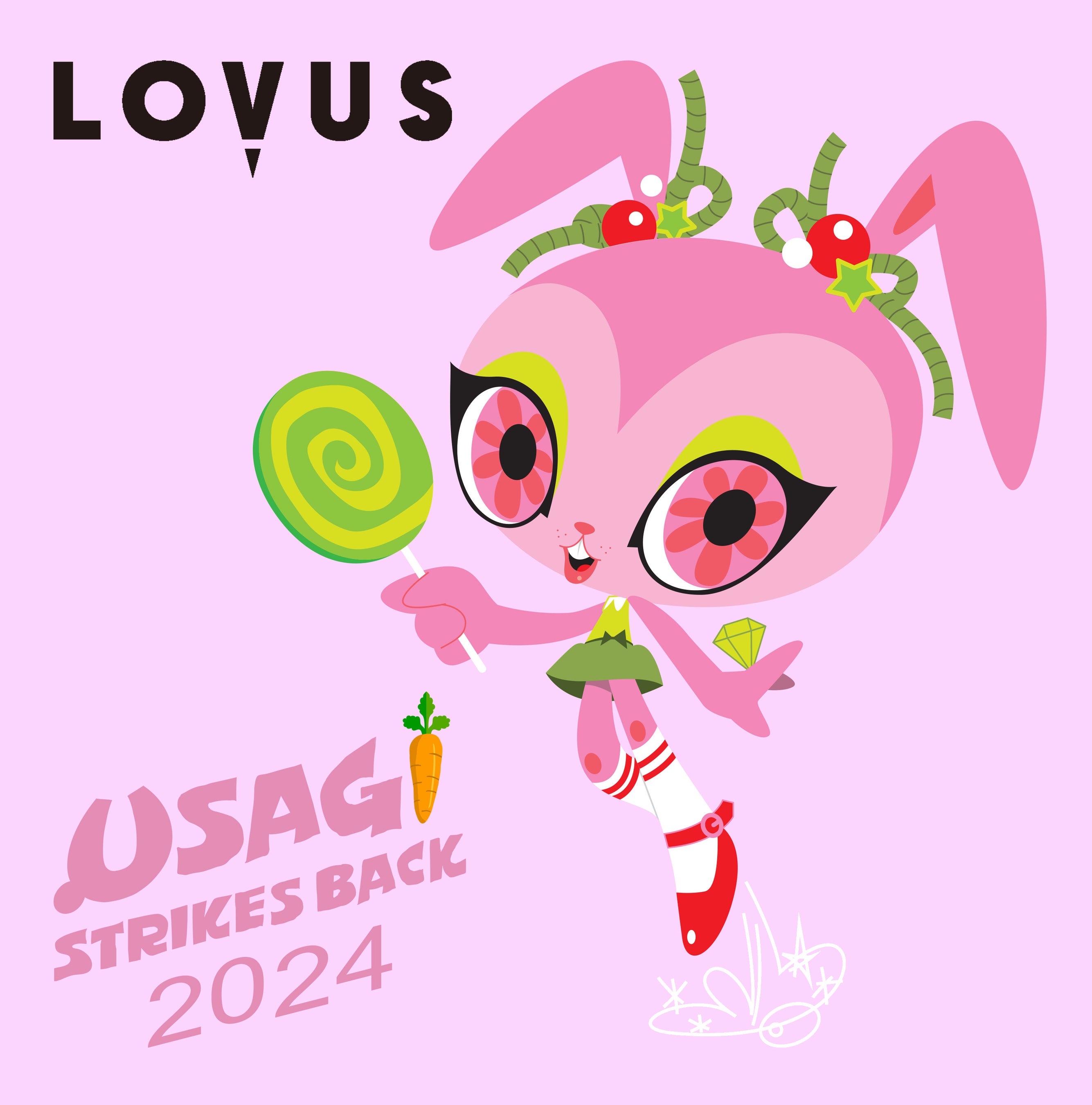 【LOVUS gallery】田辺ヒロシ/新田桂一キュレーションによるGROUP SHOW「USAGI STRIKES BACK」を開催