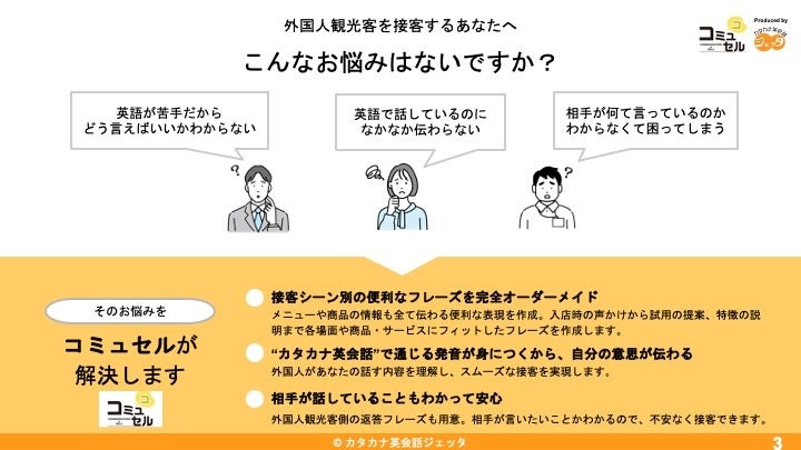 インバウンドV字回復の今こそチャンス！英語が苦手でも取り組みやすい全国出張可能な接客英語の研修『コミュ...