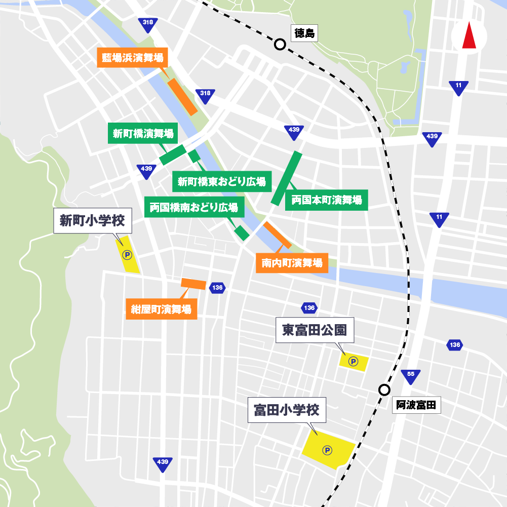 アキッパにて「2024 阿波おどり」初となる公式駐車場運営が決定、本日7/12 10:00より一部の駐車場が事前予約...