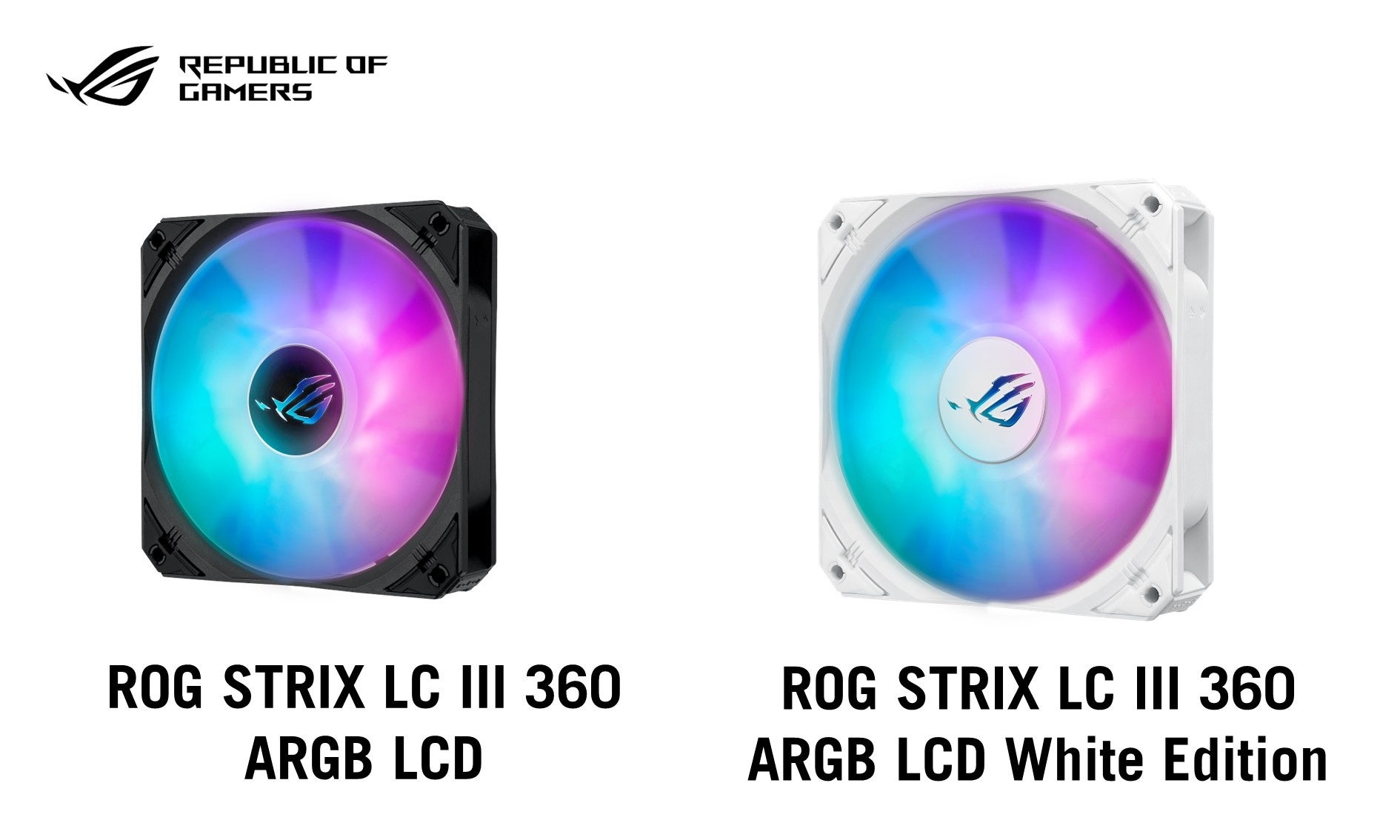 ASUSのゲーミングブランドのROGより、「ROG STRIX LC III 360 ARGB LCD」「ROG STRIX LC III 360 ARGB LCD Wh...