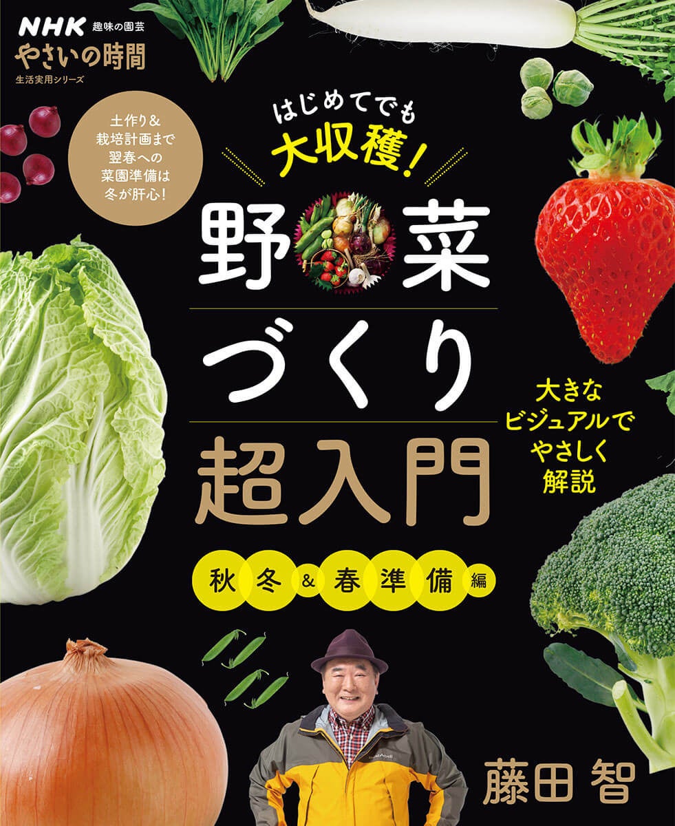 『NHK趣味の園芸 やさいの時間 はじめてでも大収穫！ 野菜づくり超入門 秋冬＆春準備編』7月17日発売