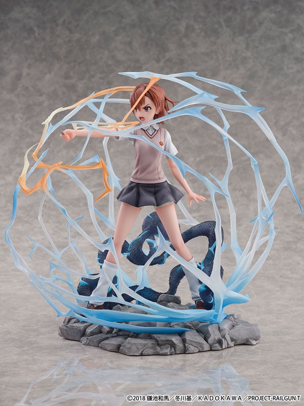 『とある科学の超電磁砲T』より、主人公「御坂美琴」がスケールフィギュアで登場。あみあみにて予約受付中。