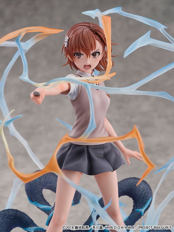 『とある科学の超電磁砲T』より、主人公「御坂美琴」がスケールフィギュアで登場。あみあみにて予約受付中。