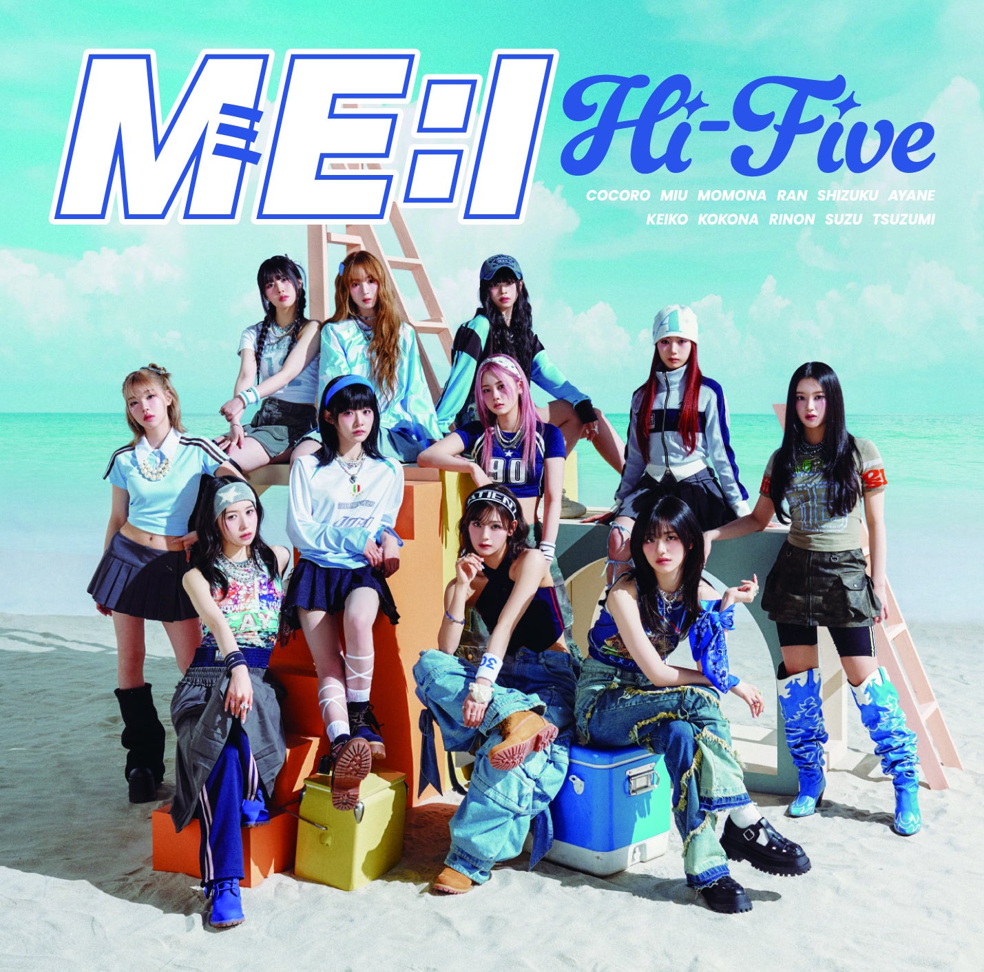 ME:I（ミーアイ）初カムバック！8月28日発売2ND SINGLE『Hi-Five』ジャケット写真・アーティスト写真解禁！