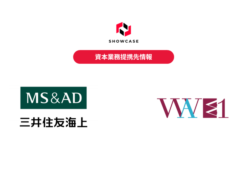 ショーケースの資本業務提携先のＷＡＶＥ１が三井住友海上と協業開始