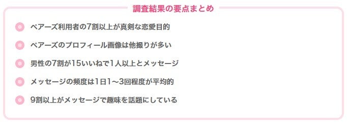 Pairs(ペアーズ)利用者200名にアンケート調査を実施｜利用目的や出会える率などの実態【2024年最新】