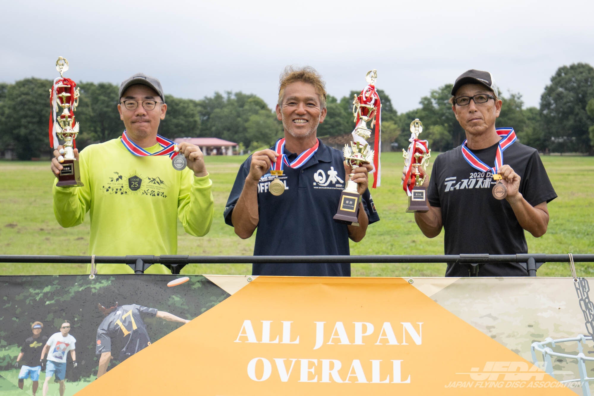 大内勝利選手が20回目のオープン部門総合優勝を達成！[第49回全日本フライングディスク個人総合選手権大会]