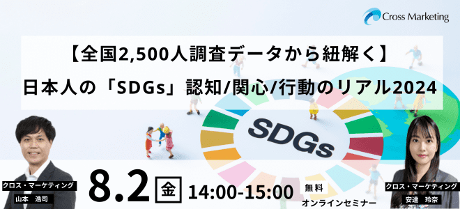 日本人の「SDGs」認知／関心／行動のリアル2024