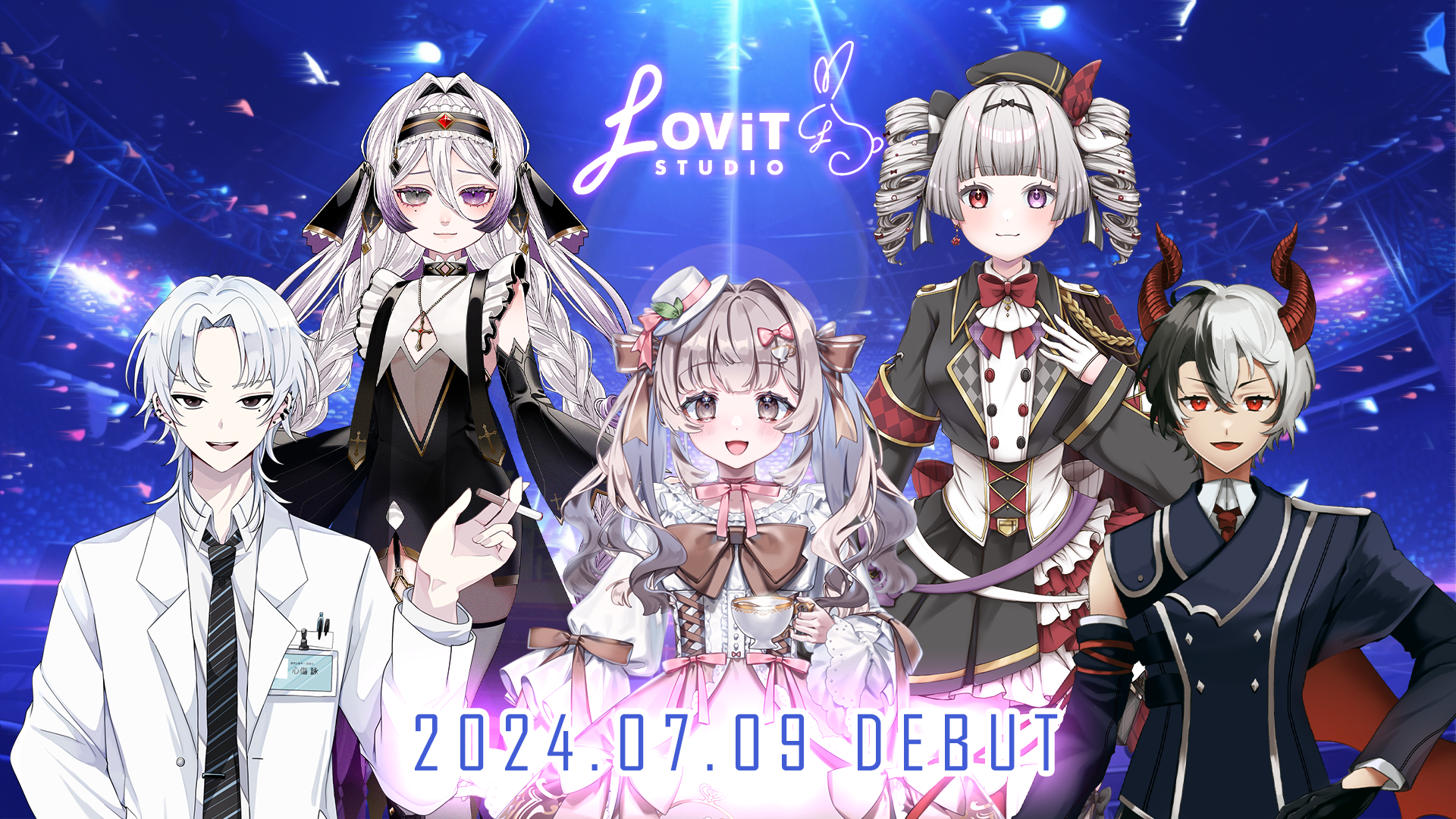 次々と新人を生み出すVライバーエージェンシー『LOViT STUDIO』より新たなVライバー5名が7月9日（火）初配信実施