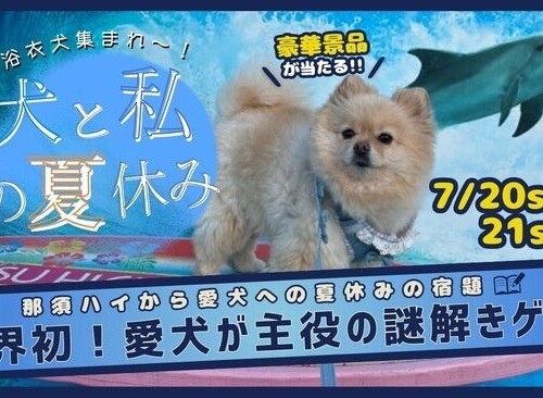 わんちゃんイベント「犬と私の夏休み」開催のお知らせ