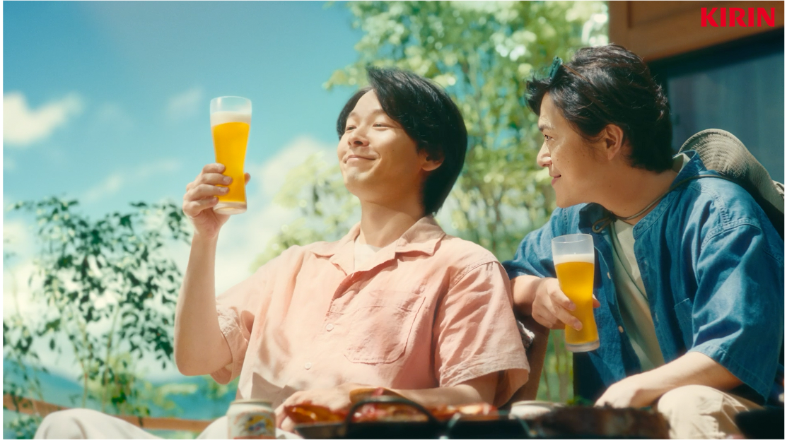 「キリン一番搾り生ビール」新TVCM　せっかく飲むなら、ちょっといいビール。中村倫也さん、勝地涼さんが夏の...