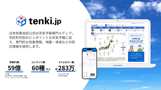 防災ベンチャーKOKUA、日本気象協会公式 天気予報専門メディア「tenki.jp」にパーソナル防災コンテンツの提供...