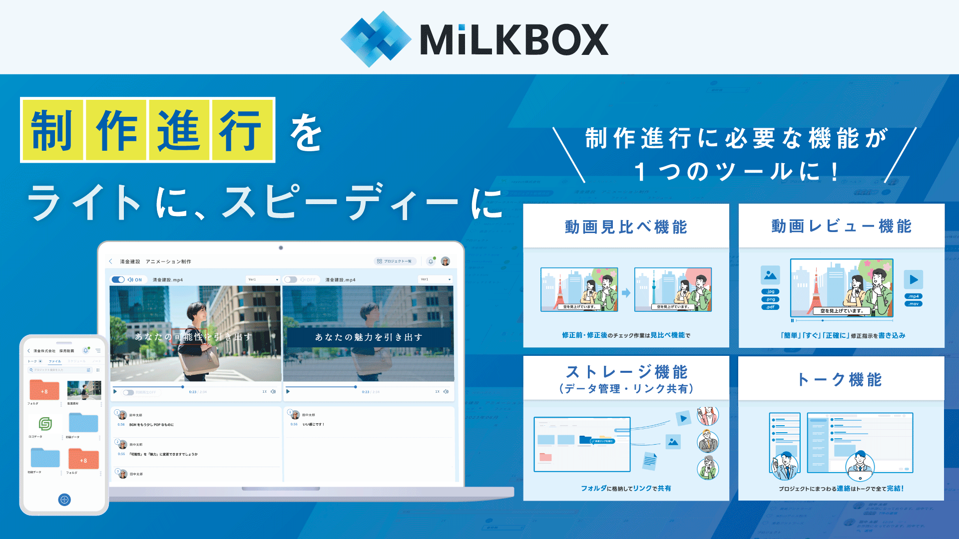 クリエイティブの制作進行を担うPMのためのツール「MiLKBOX」 商標登録完了のお知らせ