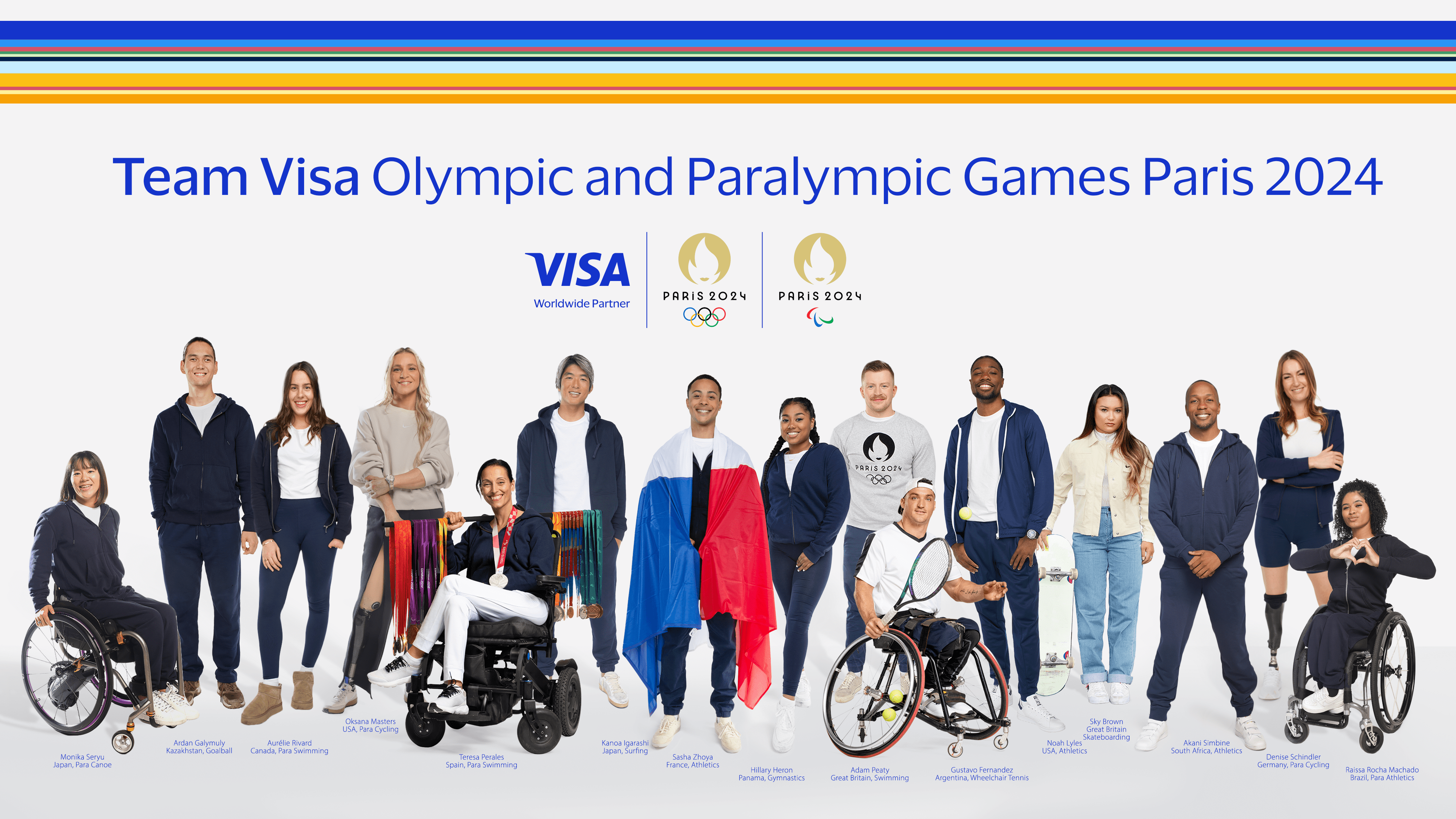 Visa、パリ2024オリンピック・パラリンピック競技大会に向け、さらなるTeam Visaアスリートと、大会を盛り上...