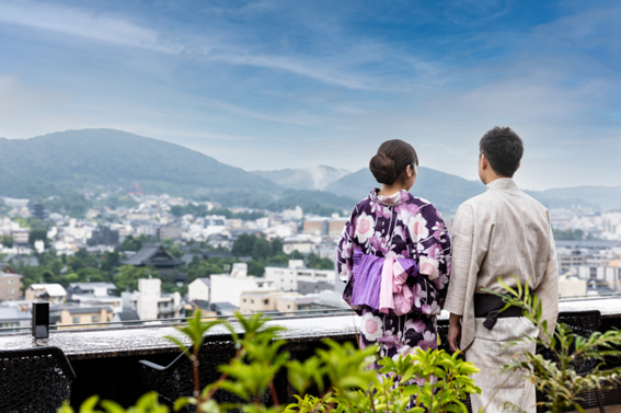 【四条河原町温泉　空庭テラス京都】日本美を感じ京の夏を満喫【1日1組2名様限定】時を忘れる二人だけの旅を...