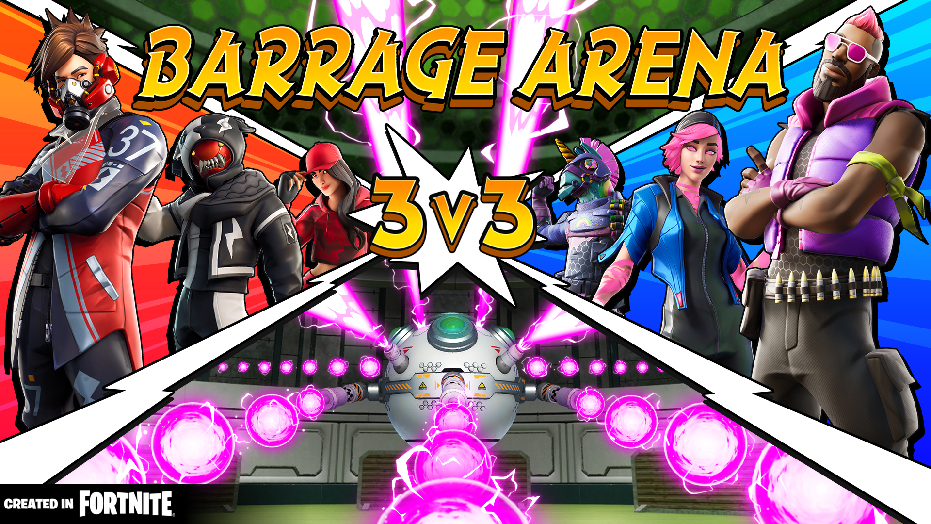 『フォートナイト』上で弾幕ゲーム!?　クリエイティブマップ第2弾『BARRAGE ARENA 3v3』を公開